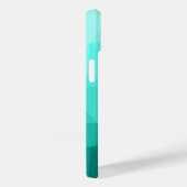 Coques Case-Mate iPhone Aqua turquoise maillage géométrique ombre motif (Verso / Droite)