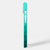 Coques Case-Mate iPhone Aqua turquoise maillage géométrique ombre motif (Verso / Gauche)