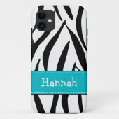 Coques Case-Mate iPhone Aqua Zebra (Dos)
