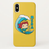 Coques Case-Mate iPhone Aquaman | Chibi Mera Riding Vague Graphique (Dos)