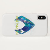 Coques Case-Mate iPhone Aquaman | Logo Aquaman modifié (Dos (Horizontal))