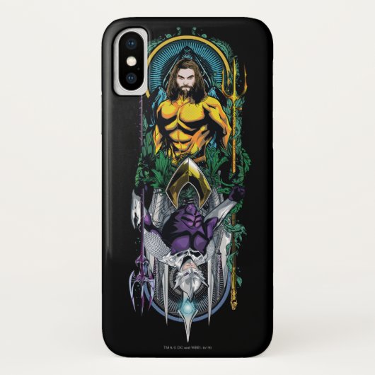 Coques Case-Mate iPhone Aquaman | Orin et panneau réversible de Nouveau (Dos)