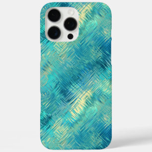 Coques iPhone 16 Pro Max Aquamarine Blue Crystal Gel Texture