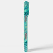 Coques Case-Mate iPhone Aquamarine Blue Crystal Gel Texture (Verso / Droite)