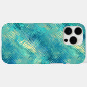 Coques Case-Mate iPhone Aquamarine Blue Crystal Gel Texture (Verso (horizontal))