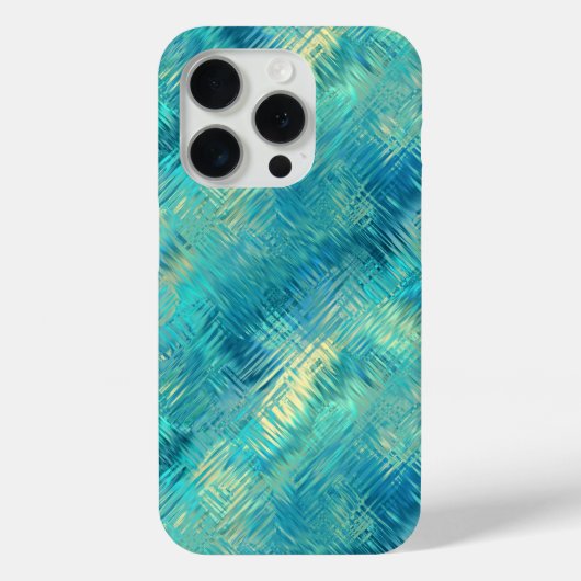 Coques Case-Mate iPhone Aquamarine Blue Crystal Gel Texture (Verso)