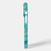 Coques Case-Mate iPhone Aquamarine Blue Crystal Gel Texture (Verso / Gauche)