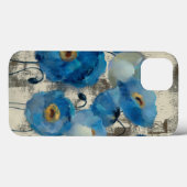 Coques Case-Mate iPhone Aquamarine Floral (Verso (horizontal))