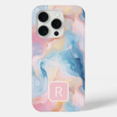 Coques Case-Mate iPhone Aquarelle Abstrait Marbre Cotton Sky (Verso)