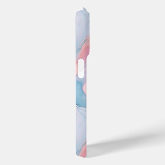 Coques Case-Mate iPhone Aquarelle Abstrait Marbre Cotton Sky (Verso / Droite)