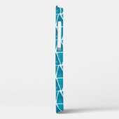 Coques Case-Mate iPhone Aquarelle abstrait triangles bleus sans soudure ba (Verso / Gauche)