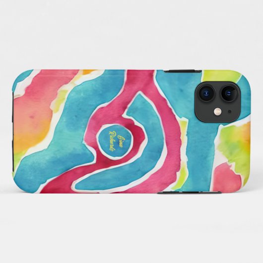 Coques Case-Mate iPhone Aquarelle Abstraite (Dos (Horizontal))