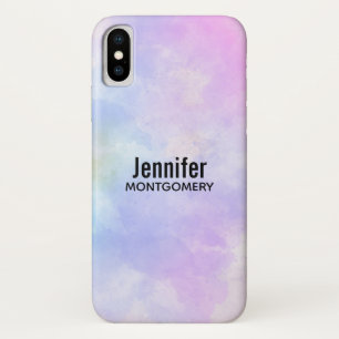 Case-Mate iPhone Case Aquarelle Abstraite bleu violet élégant