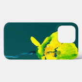 Coques Case-Mate iPhone Aquarelle abstraite de fleurs jaunes (Verso (horizontal))