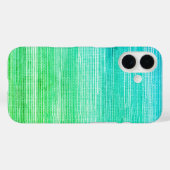 Coques Case-Mate iPhone Aquarelle Abstraite de Seagrass Ombre Neon (Verso (horizontal))