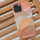 Coques Case-Mate iPhone Aquarelle Abstraite élégant Nom du monogramme colo