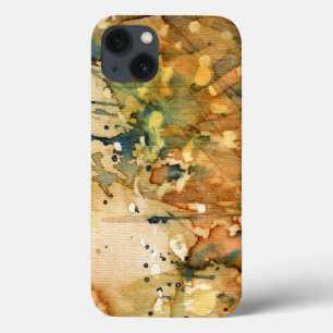 iPhone 13 Case Aquarelle abstraite et vieil arrière - plan
