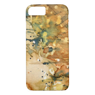 Coque iPhone 8/7 Aquarelle abstraite et vieil arrière - plan