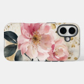 Coques Case-Mate iPhone Aquarelle Abstraite Fleurs roses (Verso (horizontal))