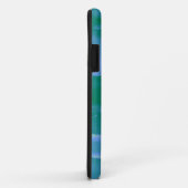 Coques Case-Mate iPhone Aquarelle Abstraite Neon Vert et Bleu (Dos/Droite)