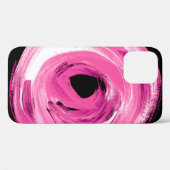 Coques Case-Mate iPhone Aquarelle abstraite rose (Verso (horizontal))