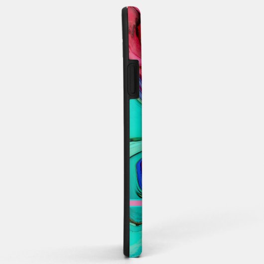 Coques Case-Mate iPhone Aquarelle Abstraite rose moderne (Dos/Droite)