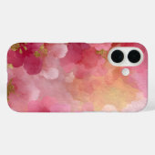 Coques Case-Mate iPhone Aquarelle Abstraite Rose & Or (Verso (horizontal))
