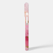 Coques Case-Mate iPhone Aquarelle Abstraite Rose & Or (Verso / Gauche)