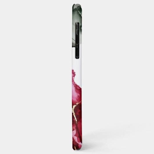 Coques Case-Mate iPhone Aquarelle Abstraite Sage vert brillant Rose (Dos/Gauche)
