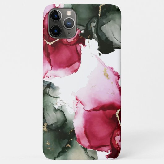 Coques Case-Mate iPhone Aquarelle Abstraite Sage vert brillant Rose (Dos)