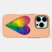 Coques Case-Mate iPhone Aquarelle "AMOUR" Coeur (Verso (horizontal))