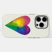 Coques Case-Mate iPhone Aquarelle "AMOUR" Coeur (Verso (horizontal))