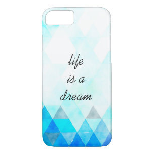 Case-Mate iPhone Case Aquarelle Aqua Blue Triangles