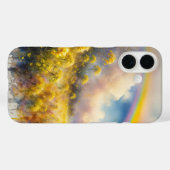 Coques Case-Mate iPhone Aquarelle arc-en-ciel sur la prairie Fleur sauvage (Verso (horizontal))