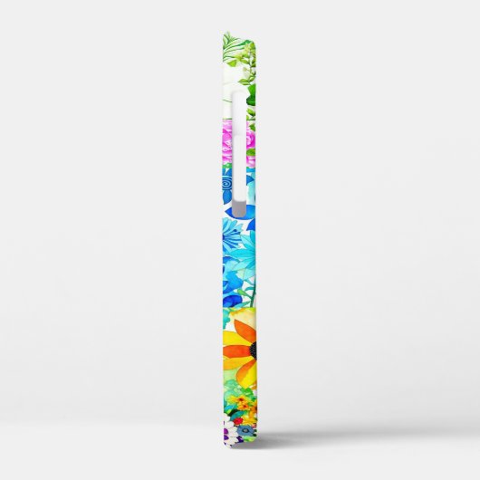 Coques Case-Mate iPhone Aquarelle Art Patchwork Floral Fleurs (Verso / Gauche)