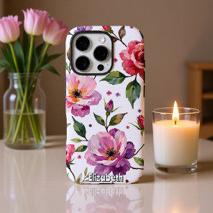 Coques iPhone 16 Pro Aquarelle artistique arrangement floral