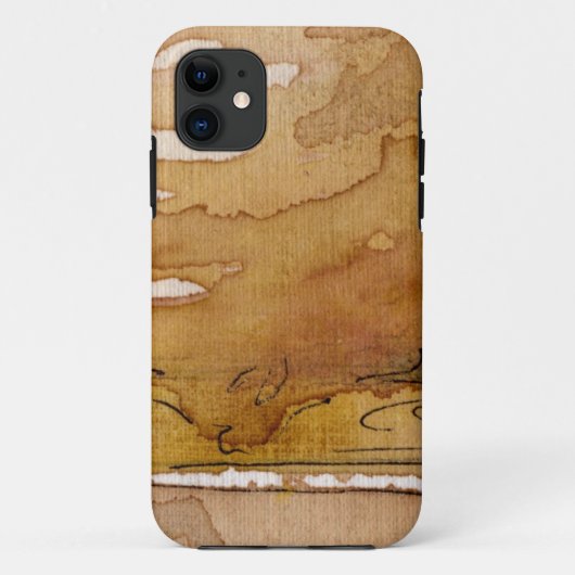 Coques Case-Mate iPhone Aquarelle artistique d'arrière - plan (Dos)
