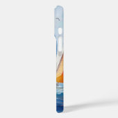 Coques Case-Mate iPhone Aquarelle Artwork Voilier Regatta (Verso / Gauche)