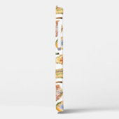 Coques Case-Mate iPhone Aquarelle automne arbres, motif sans soudure. (Verso / Gauche)