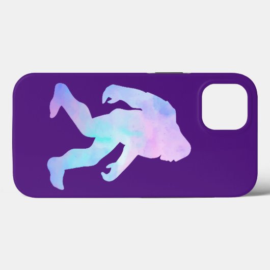 Coques Case-Mate iPhone Aquarelle Bigfoot (Verso (horizontal))
