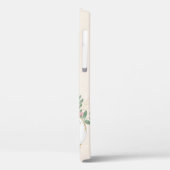 Coques Case-Mate iPhone Aquarelle blanche et Citrouille or (Verso / Gauche)