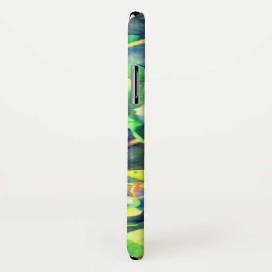 Coques Case-Mate iPhone Aquarelle bleu (Dos/Droite)