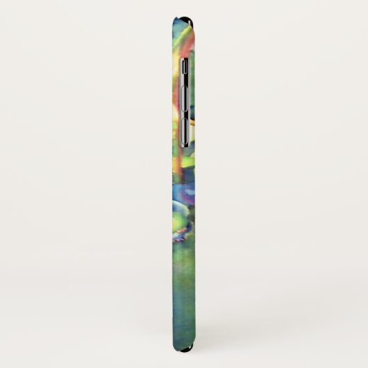 Coques Case-Mate iPhone Aquarelle bleu (Dos/Gauche)