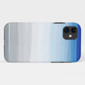 Coques Case-Mate iPhone Aquarelle bleu, blanc et gris (Dos (Horizontal))