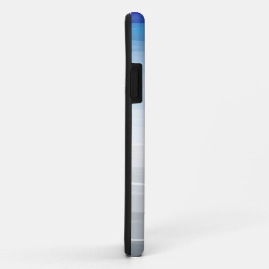 Coques Case-Mate iPhone Aquarelle bleu, blanc et gris (Dos/Droite)