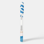Coques Case-Mate iPhone Aquarelle bleu Boho Abstraite | Photo monographiqu (Verso / Droite)