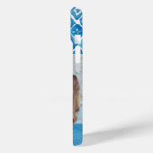 Coques Case-Mate iPhone Aquarelle bleu Boho Imprimer | Photo monographique (Verso / Gauche)