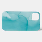 Coques Case-Mate iPhone Aquarelle bleu contemporain Encre d'alcool (Verso (horizontal))