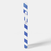 Coques Case-Mate iPhone Aquarelle Bleu et Blancs (Verso / Gauche)