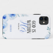 Coques Case-Mate iPhone Aquarelle bleu Rose Foi fille (Dos (Horizontal))